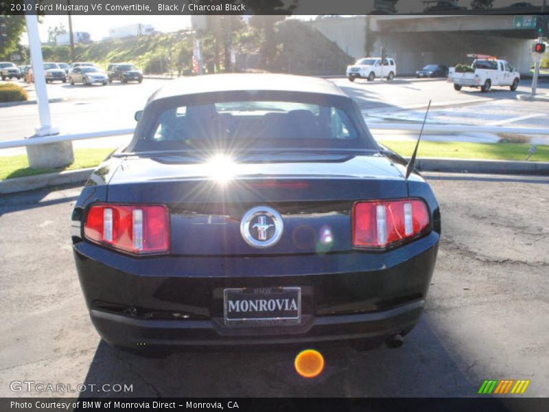 Black / Charcoal Black 2010 Ford Mustang V6 Convertible