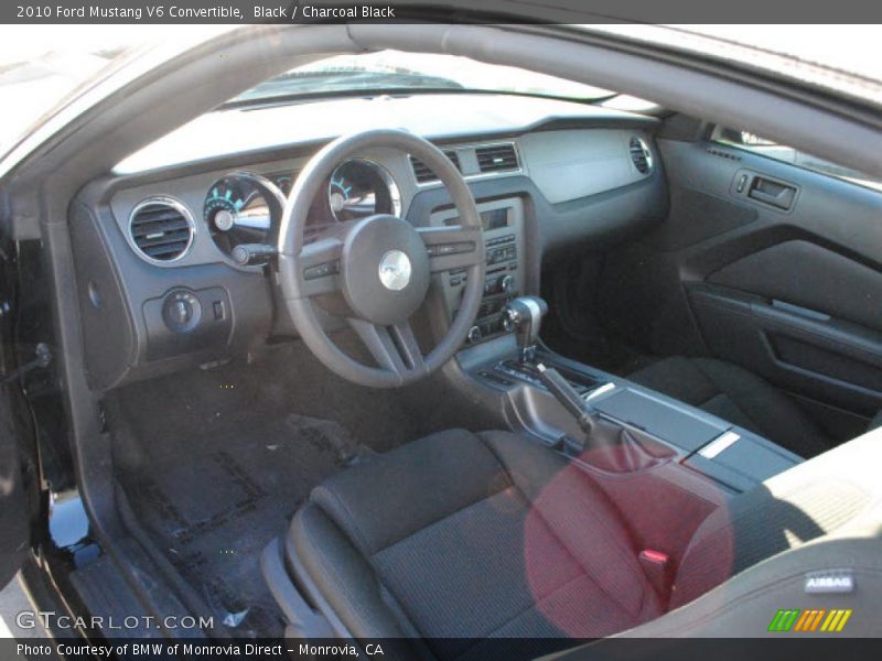 Black / Charcoal Black 2010 Ford Mustang V6 Convertible