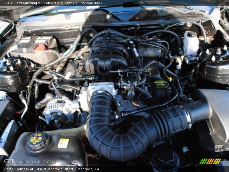 Black / Charcoal Black 2010 Ford Mustang V6 Convertible