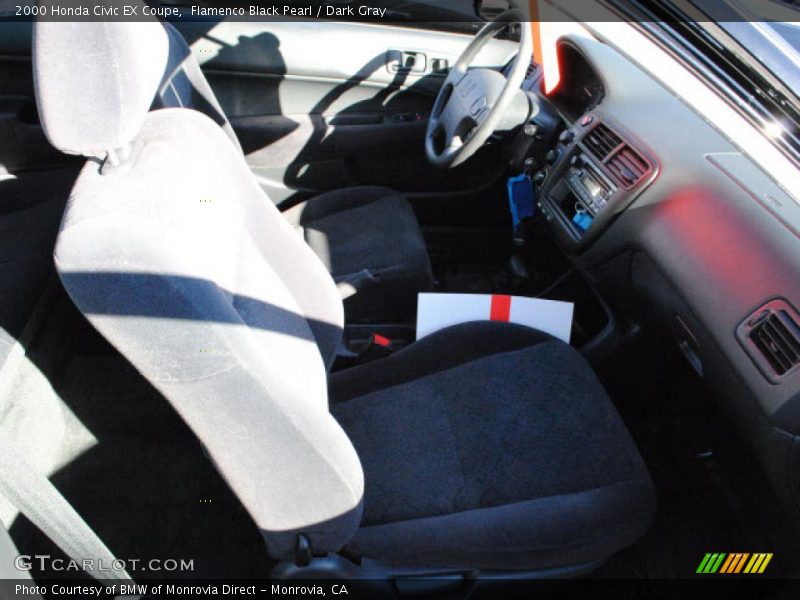 Flamenco Black Pearl / Dark Gray 2000 Honda Civic EX Coupe