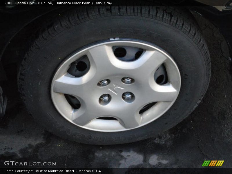 Flamenco Black Pearl / Dark Gray 2000 Honda Civic EX Coupe
