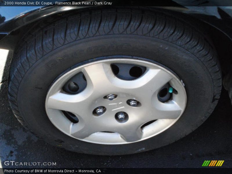 Flamenco Black Pearl / Dark Gray 2000 Honda Civic EX Coupe