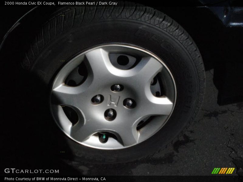 Flamenco Black Pearl / Dark Gray 2000 Honda Civic EX Coupe