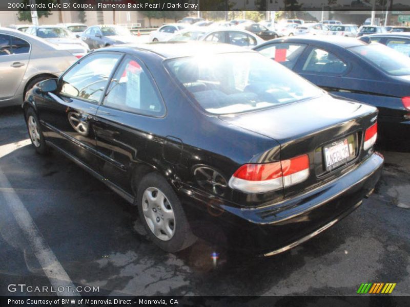 Flamenco Black Pearl / Dark Gray 2000 Honda Civic EX Coupe