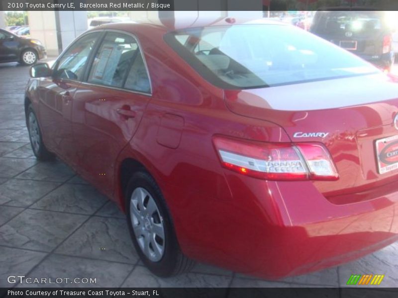 Barcelona Red Metallic / Bisque 2010 Toyota Camry LE