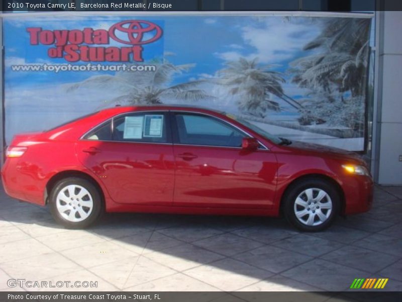 Barcelona Red Metallic / Bisque 2010 Toyota Camry LE