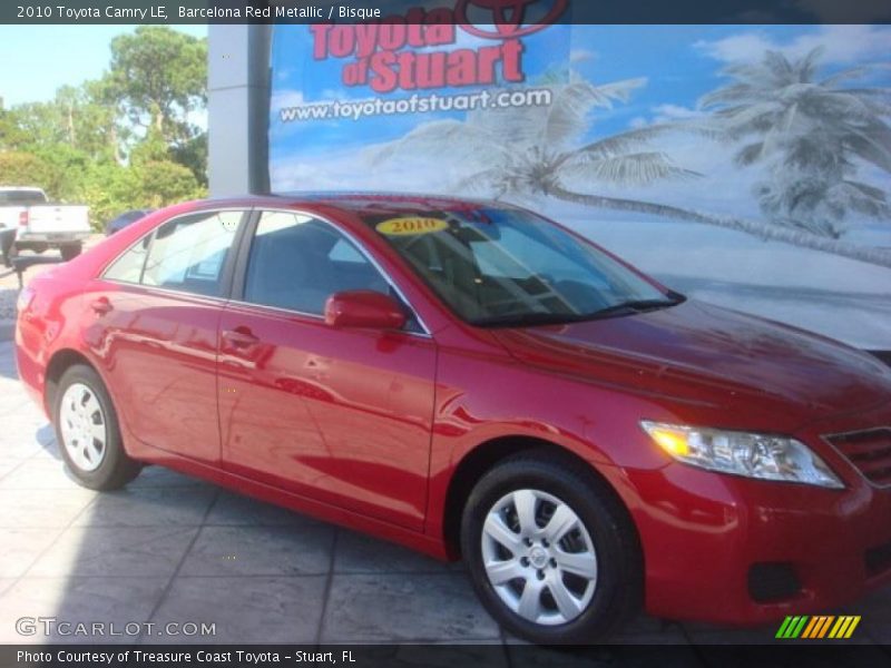 Barcelona Red Metallic / Bisque 2010 Toyota Camry LE