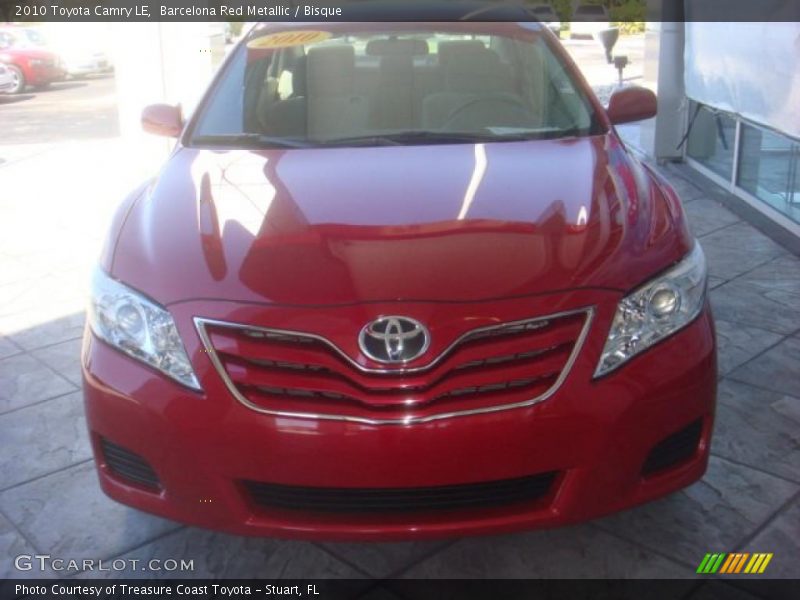 Barcelona Red Metallic / Bisque 2010 Toyota Camry LE