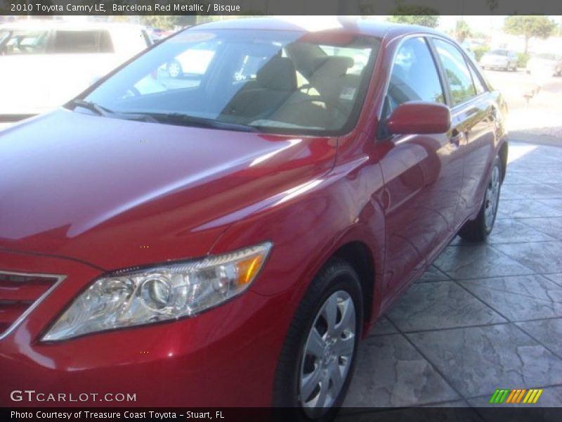 Barcelona Red Metallic / Bisque 2010 Toyota Camry LE