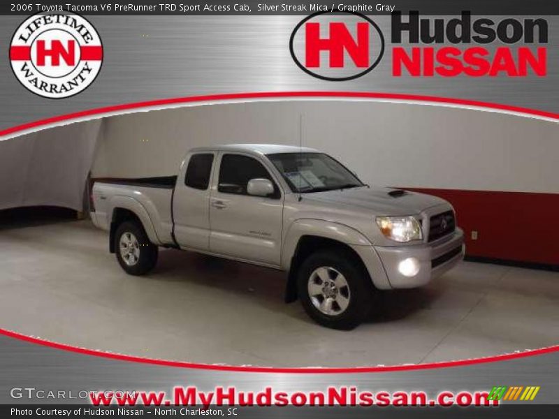 Silver Streak Mica / Graphite Gray 2006 Toyota Tacoma V6 PreRunner TRD Sport Access Cab