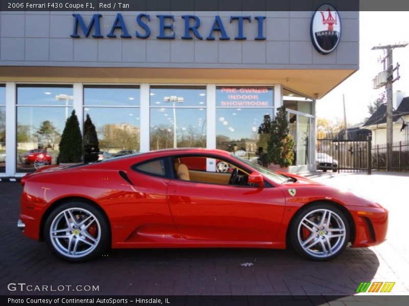 Red / Tan 2006 Ferrari F430 Coupe F1