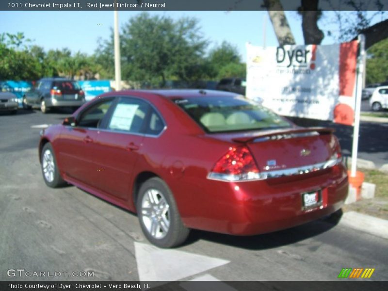 Red Jewel Tintcoat / Neutral 2011 Chevrolet Impala LT