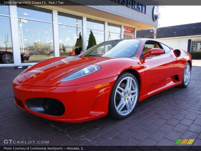 Red / Tan 2006 Ferrari F430 Coupe F1