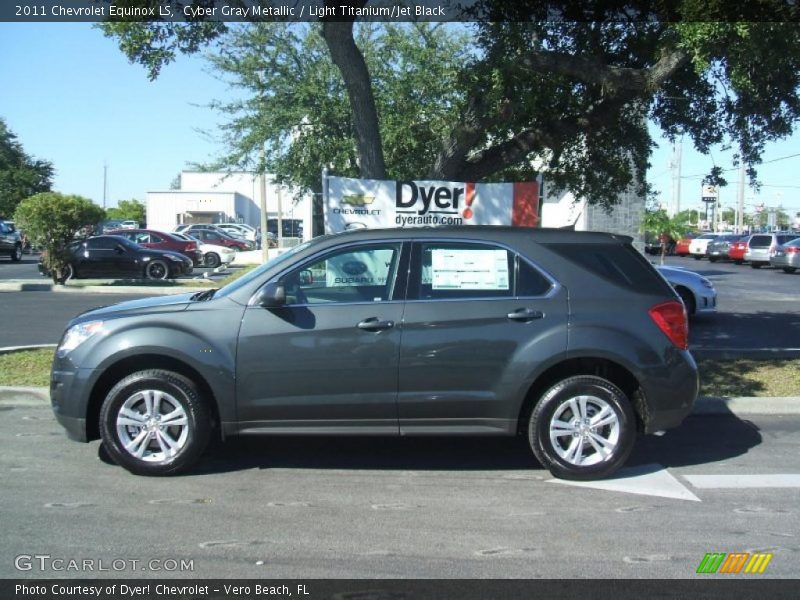 Cyber Gray Metallic / Light Titanium/Jet Black 2011 Chevrolet Equinox LS