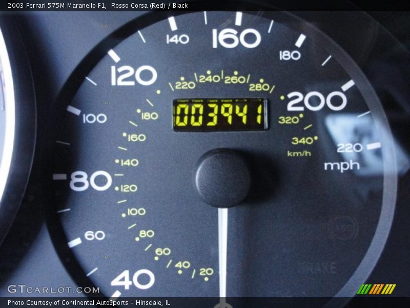 Rosso Corsa (Red) / Black 2003 Ferrari 575M Maranello F1
