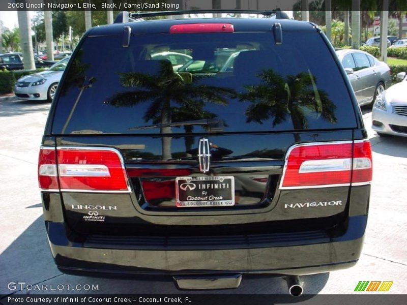 Black / Camel/Sand Piping 2008 Lincoln Navigator L Elite