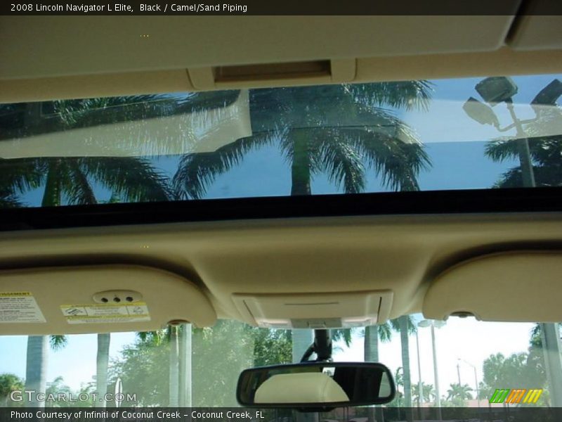 Black / Camel/Sand Piping 2008 Lincoln Navigator L Elite