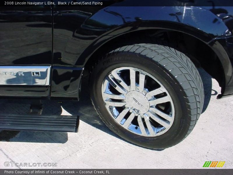 Black / Camel/Sand Piping 2008 Lincoln Navigator L Elite