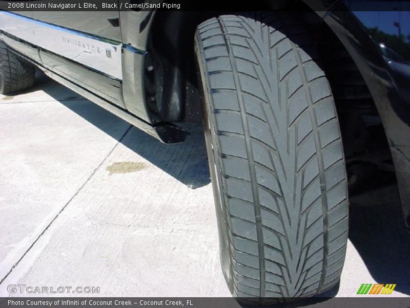 Black / Camel/Sand Piping 2008 Lincoln Navigator L Elite