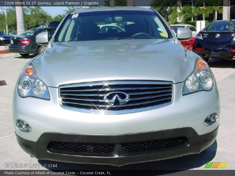 Liquid Platinum / Graphite 2008 Infiniti EX 35 Journey