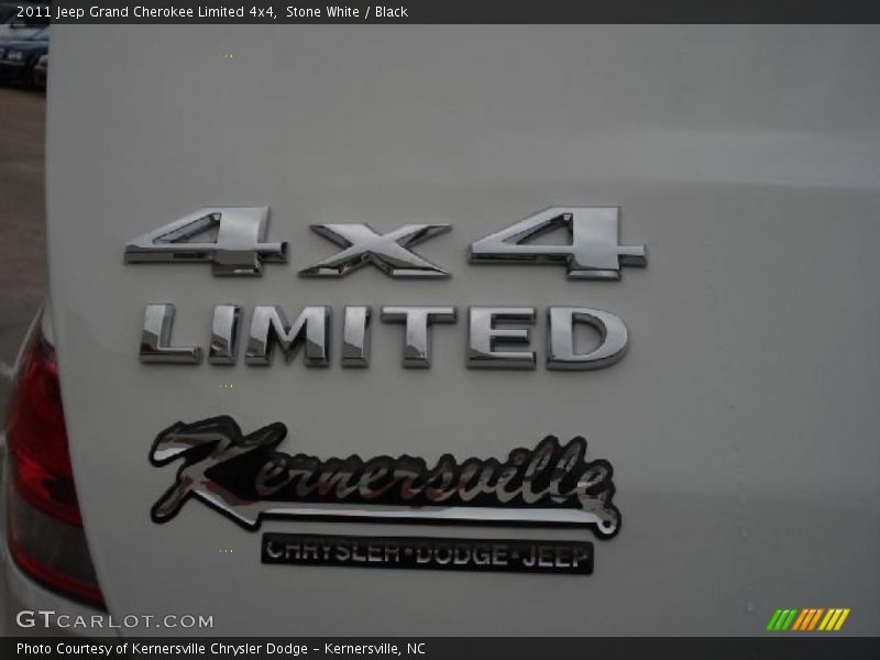 Stone White / Black 2011 Jeep Grand Cherokee Limited 4x4