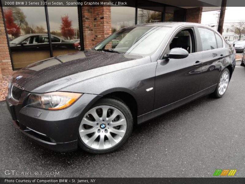 Sparkling Graphite Metallic / Black 2008 BMW 3 Series 335xi Sedan