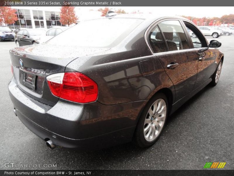 Sparkling Graphite Metallic / Black 2008 BMW 3 Series 335xi Sedan