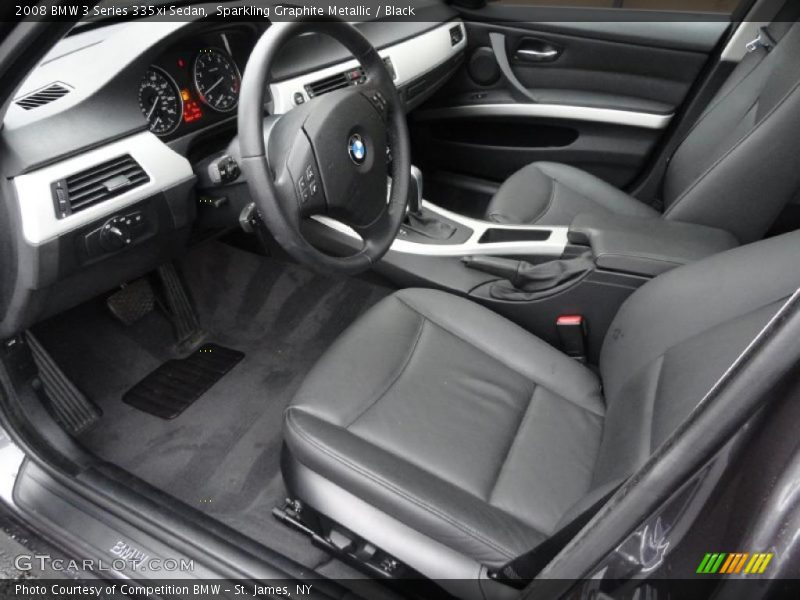 Black Interior - 2008 3 Series 335xi Sedan 