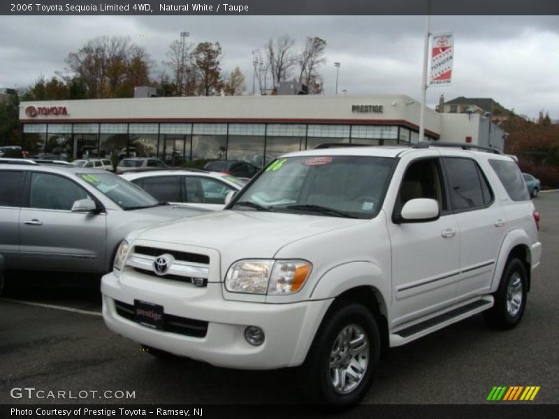 Natural White / Taupe 2006 Toyota Sequoia Limited 4WD