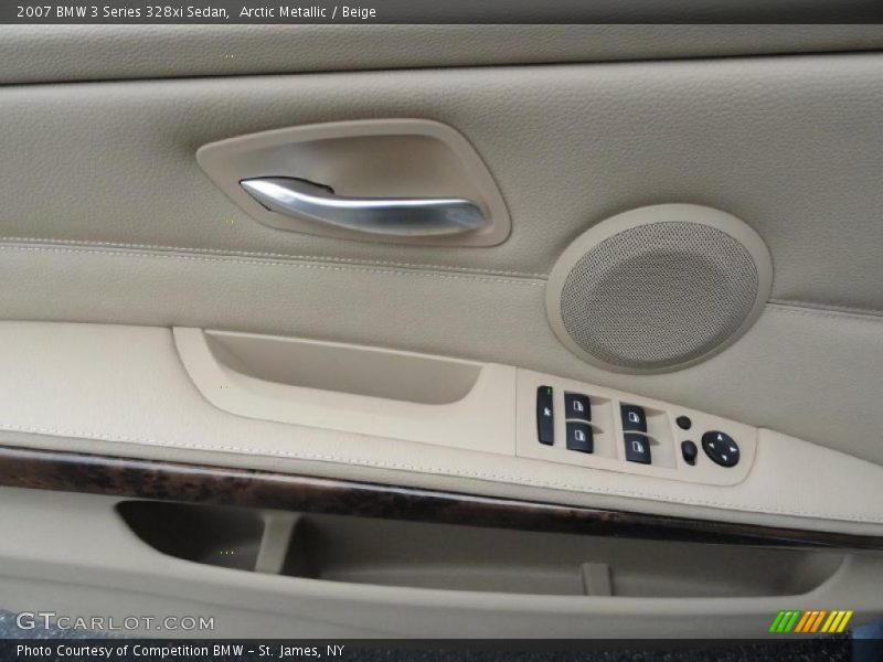 Arctic Metallic / Beige 2007 BMW 3 Series 328xi Sedan