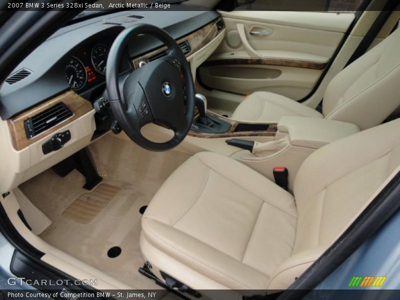  2007 3 Series 328xi Sedan Beige Interior