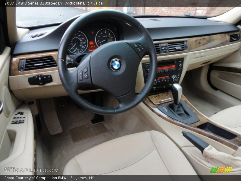 Beige Interior - 2007 3 Series 328xi Sedan 