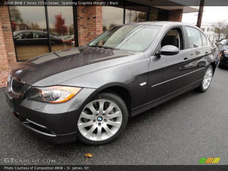 Front 3/4 View of 2008 3 Series 335xi Sedan
