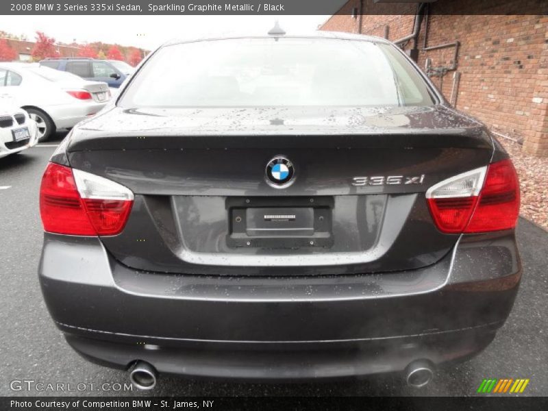 Sparkling Graphite Metallic / Black 2008 BMW 3 Series 335xi Sedan