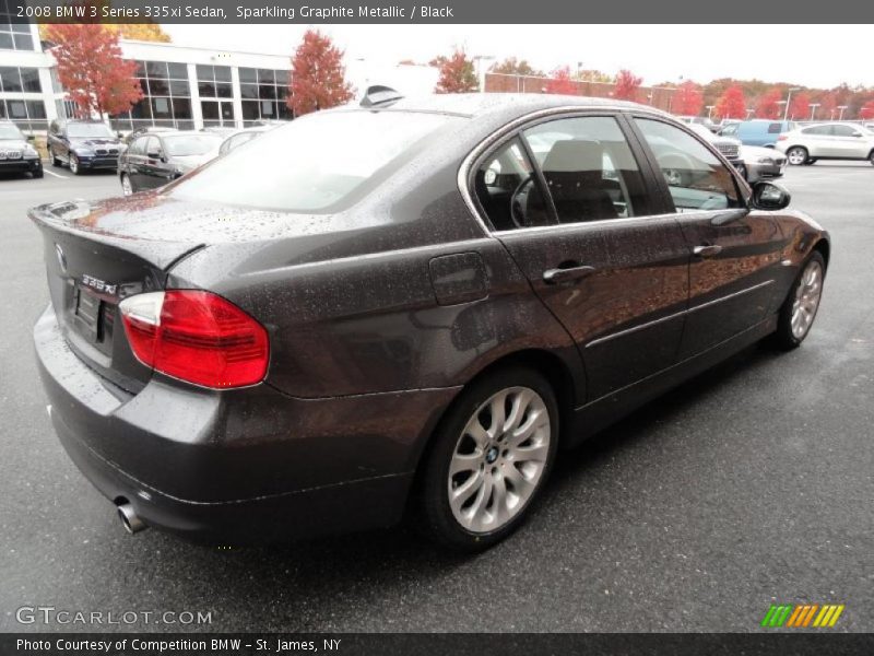 Sparkling Graphite Metallic / Black 2008 BMW 3 Series 335xi Sedan