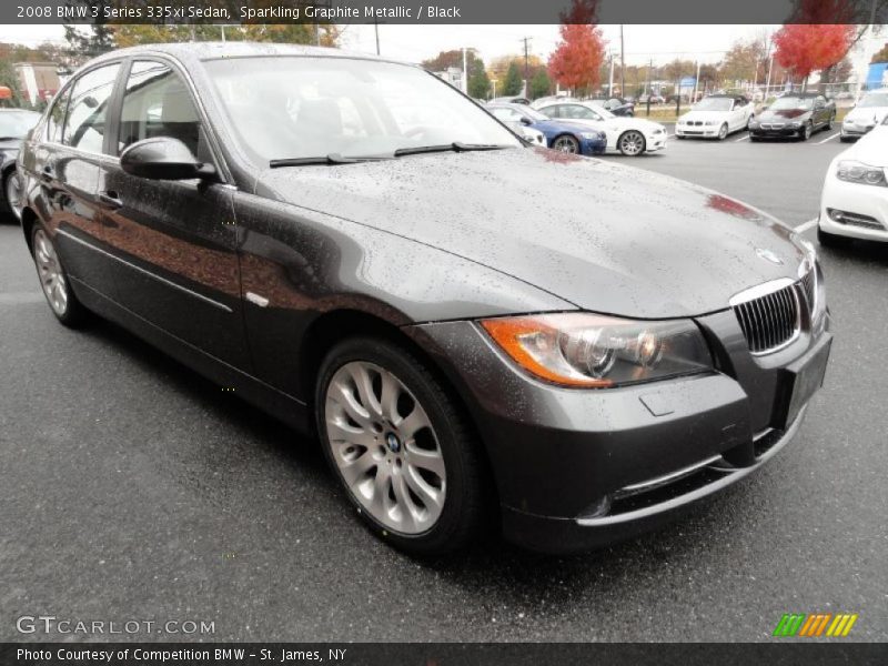 Sparkling Graphite Metallic / Black 2008 BMW 3 Series 335xi Sedan