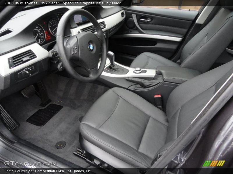 Black Interior - 2008 3 Series 335xi Sedan 