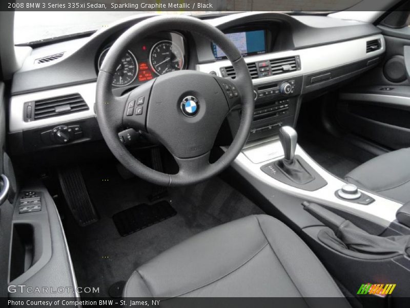 Black Interior - 2008 3 Series 335xi Sedan 