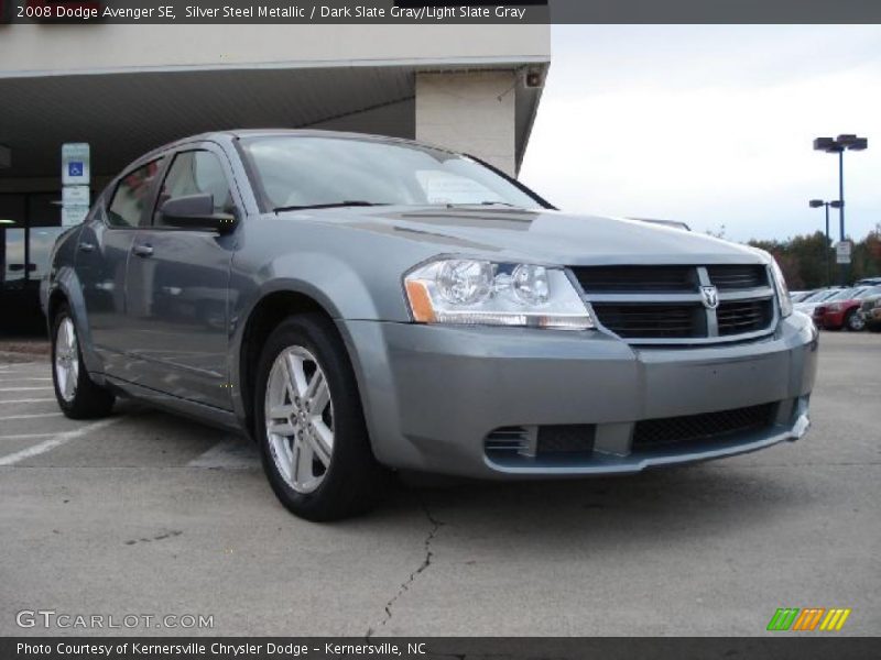 Silver Steel Metallic / Dark Slate Gray/Light Slate Gray 2008 Dodge Avenger SE