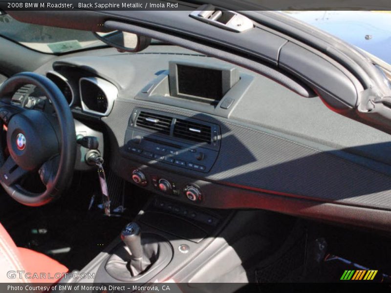Black Sapphire Metallic / Imola Red 2008 BMW M Roadster