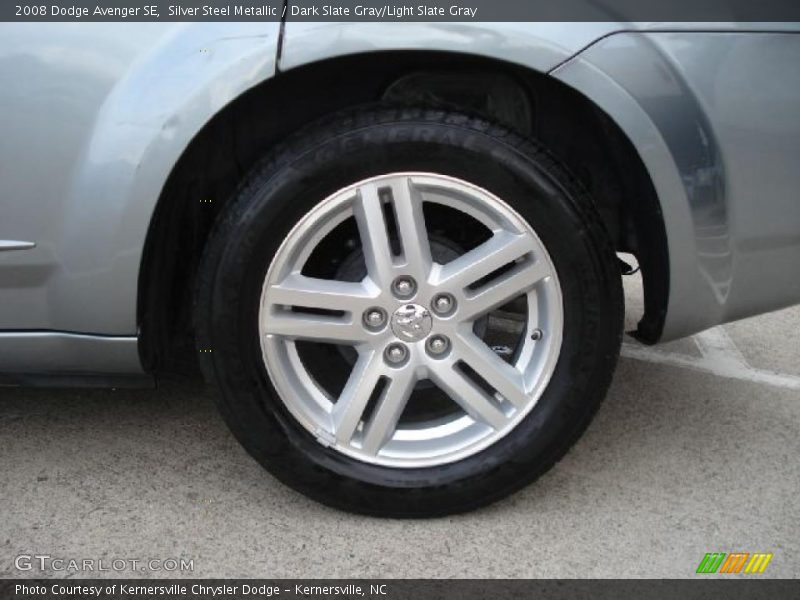 Silver Steel Metallic / Dark Slate Gray/Light Slate Gray 2008 Dodge Avenger SE