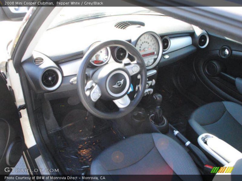 Pepper White / Grey/Black 2008 Mini Cooper Clubman