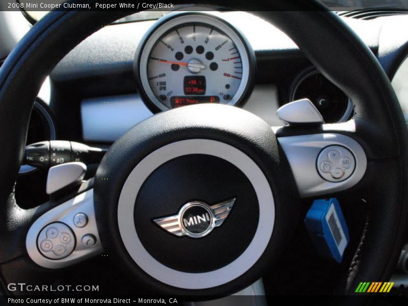 Pepper White / Grey/Black 2008 Mini Cooper Clubman