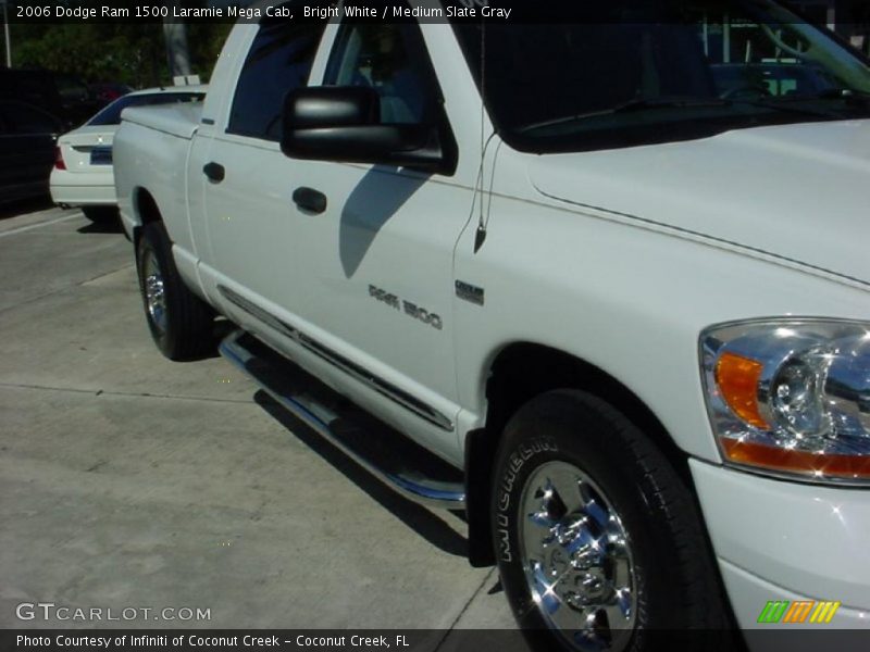 Bright White / Medium Slate Gray 2006 Dodge Ram 1500 Laramie Mega Cab