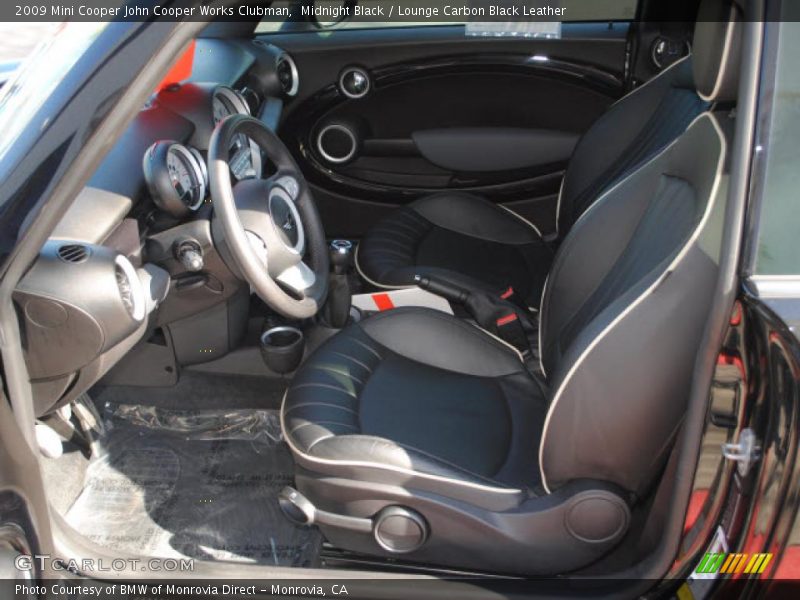  2009 Cooper John Cooper Works Clubman Lounge Carbon Black Leather Interior
