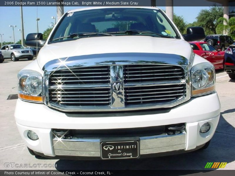 Bright White / Medium Slate Gray 2006 Dodge Ram 1500 Laramie Mega Cab