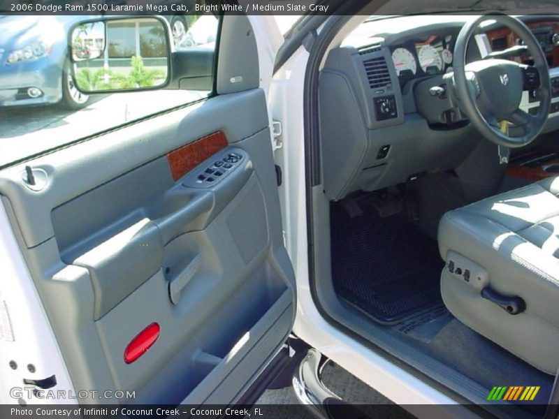 Bright White / Medium Slate Gray 2006 Dodge Ram 1500 Laramie Mega Cab