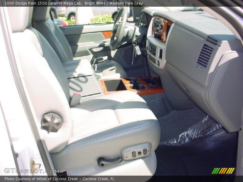 Bright White / Medium Slate Gray 2006 Dodge Ram 1500 Laramie Mega Cab