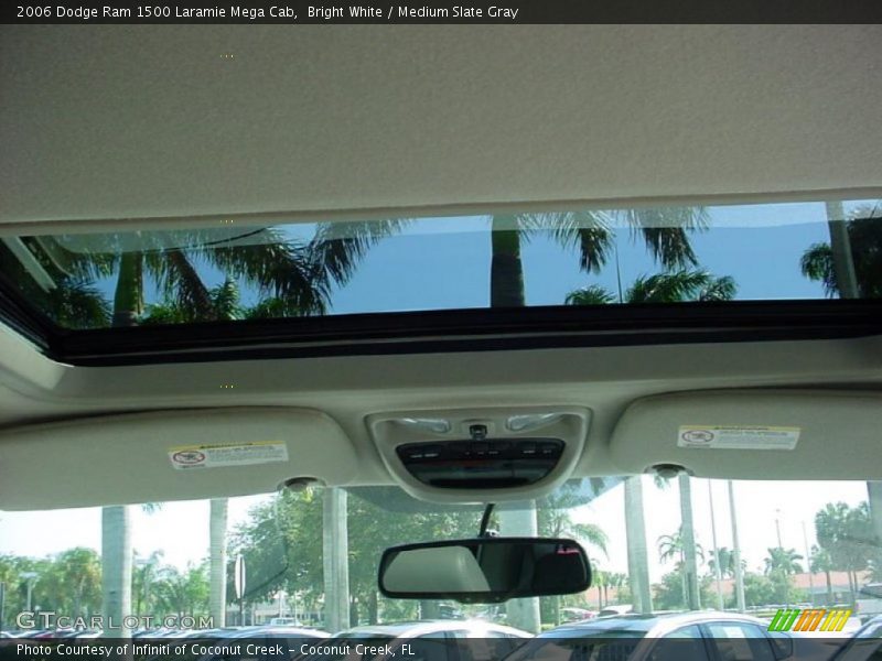 Bright White / Medium Slate Gray 2006 Dodge Ram 1500 Laramie Mega Cab