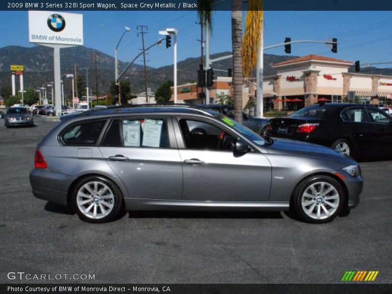 Space Grey Metallic / Black 2009 BMW 3 Series 328i Sport Wagon